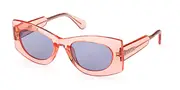 Max & Co. MO0068 72V Women’s Sunglasses Orange Size 52