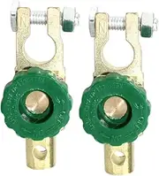 Gogogmee 2Pcs Car Battery Isolator Switch Quick Disconnect Power Cutoff for Automotive Tool Installation Durable Battery Terminal Disconnect Compact Design for Use