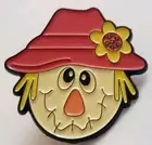 Wizard Of Oz? Scarecrow Head Enamel Lapel Hat Bookbag Brooch pin Badge