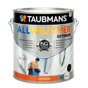 taubmans 4l dark low sheen all weather exterior paint