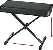 Gator Frameworks Adjustable X-Frame Style Keyboard Bench; (GFW-KEY-BNCH-1)