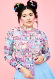 [Sugar Thrillz] My Comic Scene Cutie Mesh Top