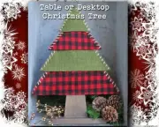 Table Top Desktop Rustic Country Christmas Tree XMas Decoration Decor