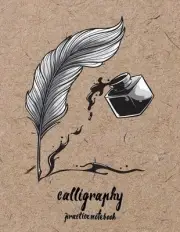 Calligraphy Practice NoteBook: Hand Lettering: Calligraphy Workbook: Wood: (Trai