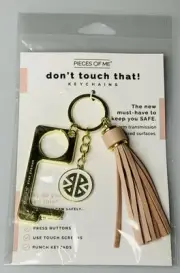 Pieces Of Me Don't Touch That! Keychains (Blush Pink)