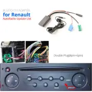 Car Bluetooth 5.0 Stereo Audio AUX Input Cable MINI Plug For Renault 2005-2011