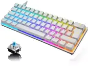 Compact 60% Mechanical Gaming Keyboard Mini RGB Backlit Type-C Wired for PC/PS4