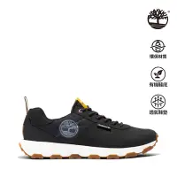 在飛比找Yahoo奇摩購物中心優惠-Timberland 男款黑色磨砂革低筒休閒鞋|A5TKV0