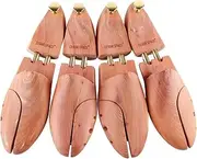 [Cedar Space] Cedar Shoe Trees for Men, 2-Pack USA Red Aromatic Cedar Wood Shoe Trees