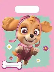 Spin Master PAW Patrol Skye & Everest 10067630 Paw Patrol Party Loot Bags, Pink, Standard Size