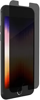 ZAGG InvisibleShield Glass Elite Privacy – Maximum Impact & Scratch Protection – for iPhone SE 2022 – 4-way Privacy Filter – Aluminosilicate Glass – Smudge-free Screen Treatment – Reinforced Edges