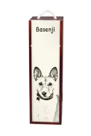 Basenji Wine Box With Dog Art-Dog