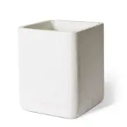 E Style Terrazzo Miles 50cm Cube Planter w/Hole Plant/Flower Pot Decor White