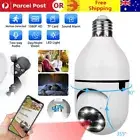 360° Wireless WiFi IP Camera Light Bulb Security Home Cam Waterproof In Outdoor