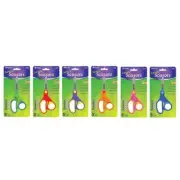 1pk 5" Soft Grip Stainless Steel Kids Junior Scissors Blunt Tips Straight Handle