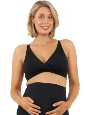 [Ripe] Seamless Nursing Bralette in Black