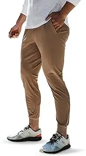 [AHA SELECTED] Men's Sweatpants Quick-Drying Stretch Sports Trousers Track Pants Running Workout, Nomad, Small
