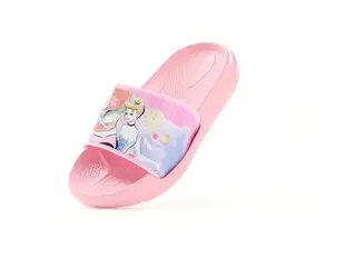 ♥小公主日本精品♥迪士尼公主系列粉色兒童拖鞋 外出鞋 防水鞋321012