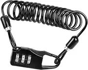 1Pc Bike Code Lock Password Security Cable Lock Retractable Cable for Bicycle Motorcycle and Scooter Durable Theft Protection