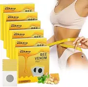 ACWOO Bee Venom Slimming Patches, Bee Venom Lymphatic Drainage Slimming Patches, Bee Venom Plasters for Weight Loss, Detoxification, Laxative (42 Pieces)