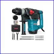 Multi-Mode Heavy Duty Rotary Hammer Drill with Safety Clutch & Adjustable Handle