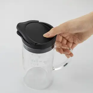 HARIO V60透明樹脂濾杯溫感變色咖啡壺套組