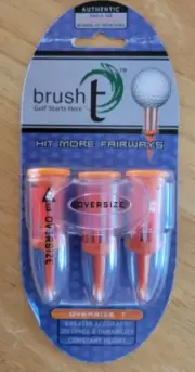 BRUSH T-OVERSIZED GOLF TEES-SET OF 3-2.4" HEIGHT-NEW IN BOX