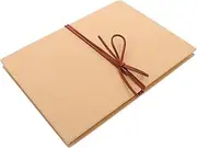 BESPORTBLE Paper Hardcover Accordion Style DIY Photo Album Book, 36 Pages, Blank Keepsake Album for Graduation, Birthday, Anniversary, Wedding, Valentine’s Day (Light Yellow)