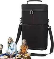 Insulated Wine Bag, Bottle Bags Cooler Carrier, Portable Insulated Tote Bag, Wine Travel Carrier for, Wine Bottle, Restaurant