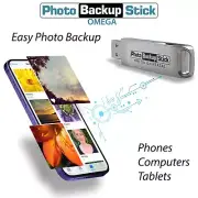 Photo Backup Stick Omega | Picture Back Up for iPhone Android Computer 512GB