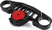 Motorcycle Top Triple Clamp for Honda CB650R CBR650R CB CBR 650 R 2018 2019 2020 2021 2022 CNC Aluminum Upper Fork Holder Panel (Black+Red)