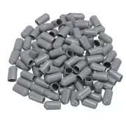 100pcs Rubber End Caps 8mm(5/16") Bolt Cap Cover Screw Thread Protectors Grey