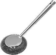 Nybhyjka Stainless Steel Cleaner for Pots and Pans, Ergonomic Grip Multipurpose Steel Wool Dish Scrubber, Scouring Pads for Pots Cookers Tableware Sinks Range Hoods