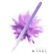 Stylus Pen for iPad 2018-2024, 15Mins Fast Charge for Apple Pencil, Palm Purple