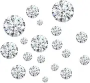 [Arting] 0.7mm-12mm High Clarity D Colorless Round Moissanite Diamond Loose Moissanite Stone Gemstone, 14PCS 2.6mm, Gemstone, goldstone