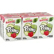 Prima Apple & Raspberry Fruit Drink Poppers Multipack 200mL x 6 pack