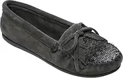 [Minnetonka] Women's Cordova Kilty Suede Moccasins Moc Toe - 408V