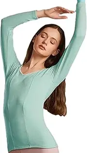 [YONGBAO] Thermal Baselayer Top - Women's Thermal Baselayer Winter Shirt,Comfortable Women's Undershirt Built in Bra for Hiking, Skiing, Working, Fitness, Camping, Riding