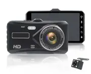 4 Inch HD 1080P Dual Lens Camera Night Vision Loop Recording 140 Degree Car DVR Video Dash Cam Front Rear Recorder