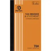 Olympic No.724 Carbonless Duplicate Invoice/Statement Book