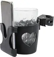 Yaztauho Cup Holder for Pram, Pram Cup Holder, Stroller Cups Holders, Drinking Bottle Storage Clip for Cycling Enthusiasts for Golf Carts, Electric Scooters