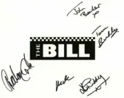 Television Autograph: THE BILL Multi-signed Photo incl. Graham Cole +4