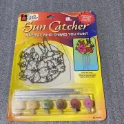 1998 Craft House Sun Catcher Paint By Number Musical wind Chimes Kit.#39363