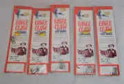 Genuine Eagle Claw Snelled Fish Hooks No. 127 Size 6 Five Packs of 6 Each NIP