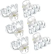 Bememo 24 Pack 3 cm Mini Grip Octopus Clip Spider Jaw Hair Claw Clips (Clear)