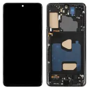 Compatible For Samsung Galaxy S21+ 5G G996 Grade C LCD Screen and Digitizer Assembly + Frame Part (TFT) (Without Logo) Black