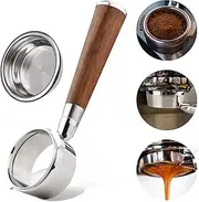 [Maiju] 58mm 2 Ears Stainless Steel Bottomless Naked Portafilter Coffee Handle Cup Filter Basket for GAGGIA CLASSIC ESPR O BABY CLASSIC NEW BABY