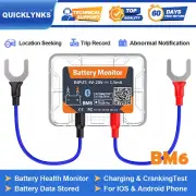 QUICKLYNKS BM6 BT 4.0 Car Battery Monitor 12V Tester Charging Cranking Analyzer