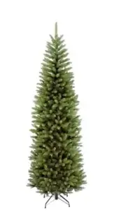 National Tree Company Artificial Slim Christmas Tree, Includes Stand, 7 Feet.