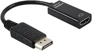Ultra-HD 4K 30Hz DisplayPort DP to HDMI Adapter Cable, 25cm Compact Connector with Gold-Plated Ends, Optimal Signal Transmission for Projectors, HDTVs, Monitors - Compatible with Various Resolutions